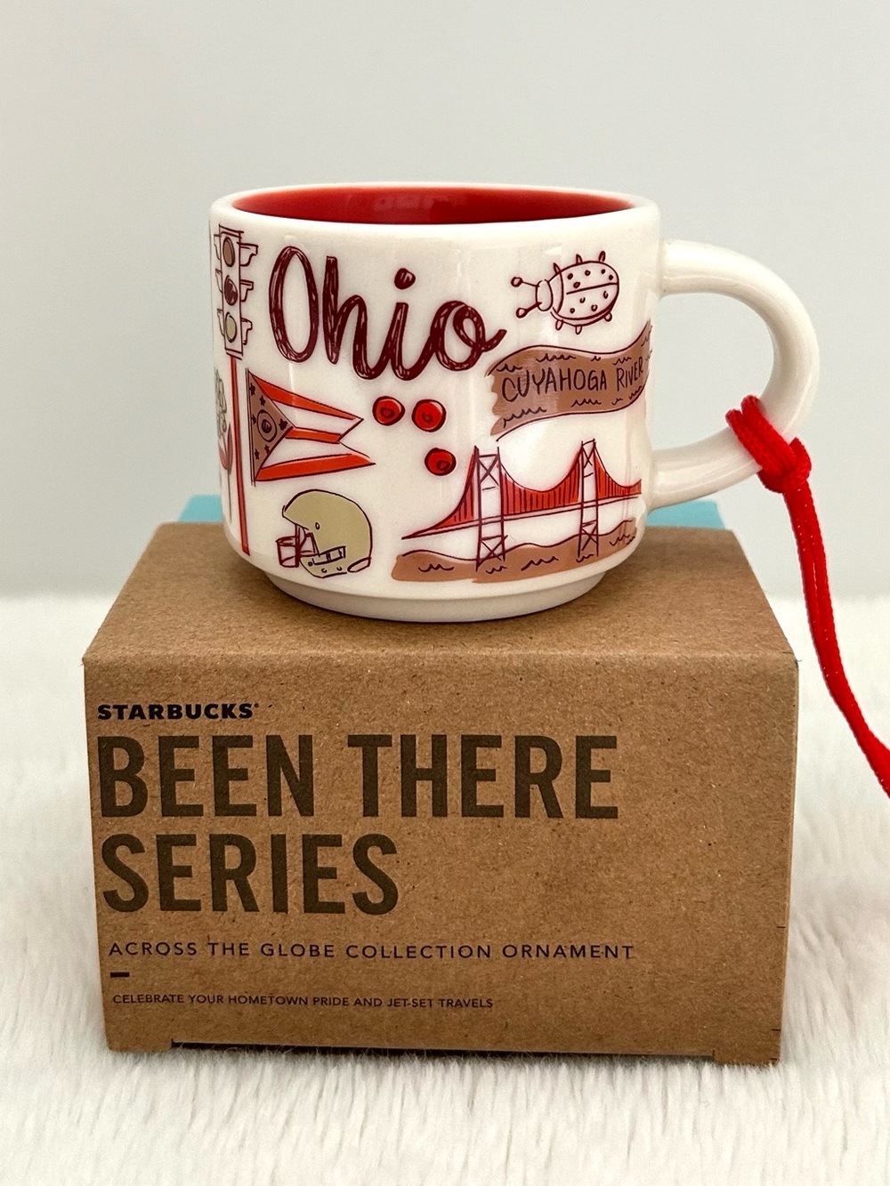 Starbucks Been There Series OHIO Mini Mug Ornament 2 oz Collectible NIB